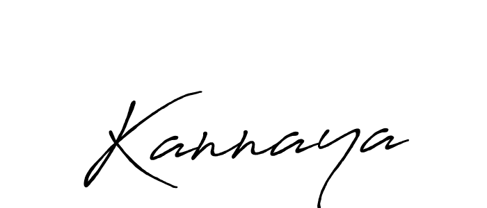 Also we have Kannaya name is the best signature style. Create professional handwritten signature collection using Antro_Vectra_Bolder autograph style. Kannaya signature style 7 images and pictures png