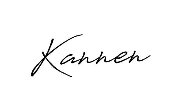 Create a beautiful signature design for name Kannen. With this signature (Antro_Vectra_Bolder) fonts, you can make a handwritten signature for free. Kannen signature style 7 images and pictures png