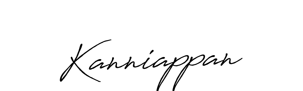 Also we have Kanniappan name is the best signature style. Create professional handwritten signature collection using Antro_Vectra_Bolder autograph style. Kanniappan signature style 7 images and pictures png