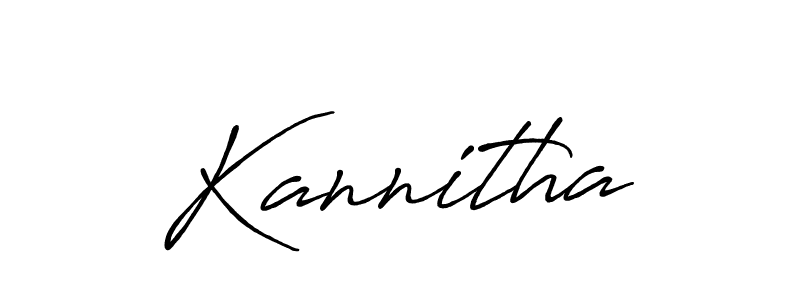 Make a beautiful signature design for name Kannitha. With this signature (Antro_Vectra_Bolder) style, you can create a handwritten signature for free. Kannitha signature style 7 images and pictures png