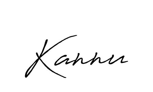 Design your own signature with our free online signature maker. With this signature software, you can create a handwritten (Antro_Vectra_Bolder) signature for name Kannu. Kannu signature style 7 images and pictures png