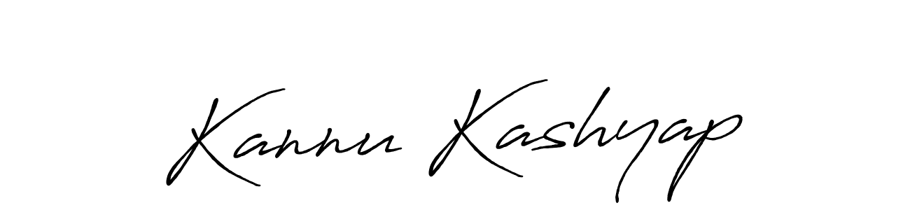 How to make Kannu Kashyap signature? Antro_Vectra_Bolder is a professional autograph style. Create handwritten signature for Kannu Kashyap name. Kannu Kashyap signature style 7 images and pictures png