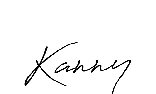 Use a signature maker to create a handwritten signature online. With this signature software, you can design (Antro_Vectra_Bolder) your own signature for name Kanny. Kanny signature style 7 images and pictures png