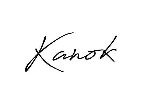 You should practise on your own different ways (Antro_Vectra_Bolder) to write your name (Kanok) in signature. don't let someone else do it for you. Kanok signature style 7 images and pictures png