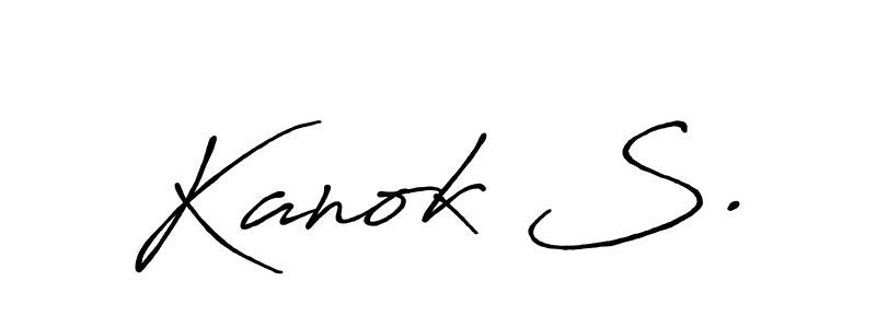 It looks lik you need a new signature style for name Kanok S.. Design unique handwritten (Antro_Vectra_Bolder) signature with our free signature maker in just a few clicks. Kanok S. signature style 7 images and pictures png