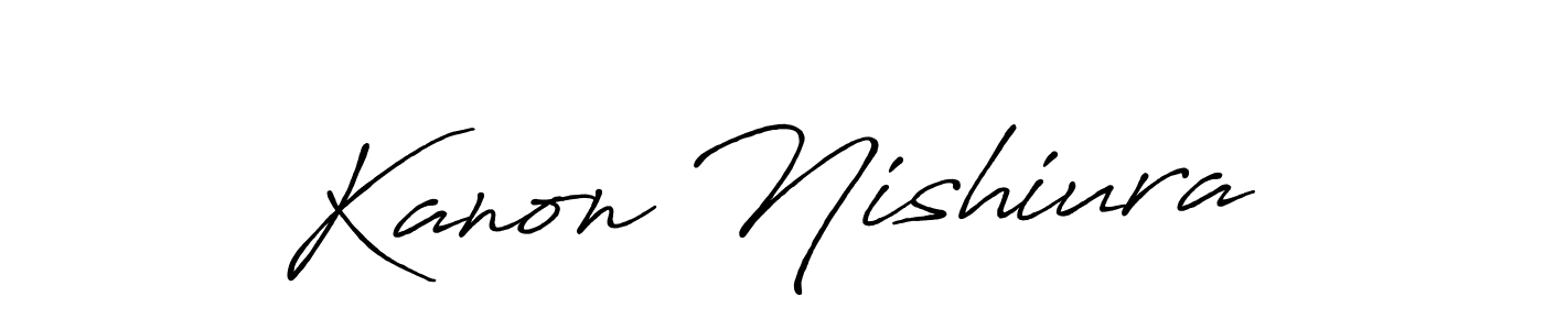 if you are searching for the best signature style for your name Kanon Nishiura. so please give up your signature search. here we have designed multiple signature styles  using Antro_Vectra_Bolder. Kanon Nishiura signature style 7 images and pictures png