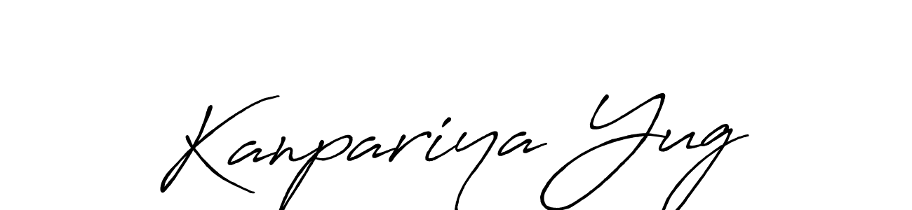 Design your own signature with our free online signature maker. With this signature software, you can create a handwritten (Antro_Vectra_Bolder) signature for name Kanpariya Yug. Kanpariya Yug signature style 7 images and pictures png