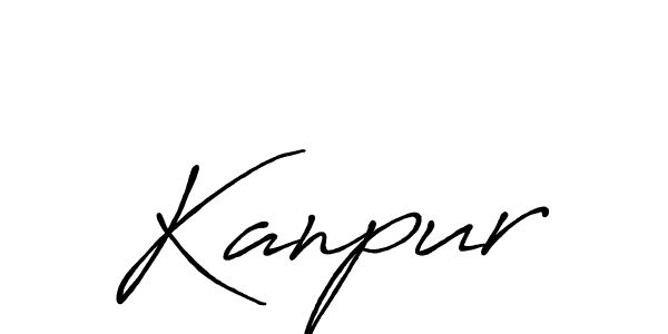 Make a beautiful signature design for name Kanpur. With this signature (Antro_Vectra_Bolder) style, you can create a handwritten signature for free. Kanpur signature style 7 images and pictures png