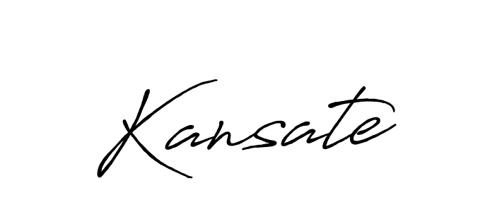 How to make Kansate signature? Antro_Vectra_Bolder is a professional autograph style. Create handwritten signature for Kansate name. Kansate signature style 7 images and pictures png