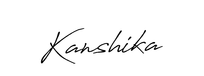 Design your own signature with our free online signature maker. With this signature software, you can create a handwritten (Antro_Vectra_Bolder) signature for name Kanshika. Kanshika signature style 7 images and pictures png