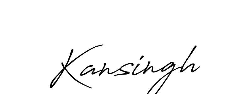 How to make Kansingh name signature. Use Antro_Vectra_Bolder style for creating short signs online. This is the latest handwritten sign. Kansingh signature style 7 images and pictures png