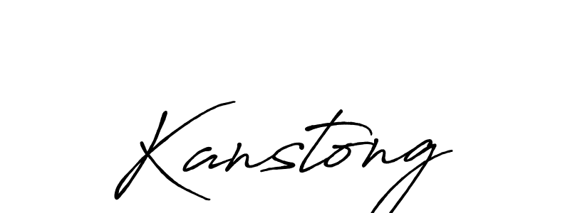 How to make Kanstong signature? Antro_Vectra_Bolder is a professional autograph style. Create handwritten signature for Kanstong name. Kanstong signature style 7 images and pictures png