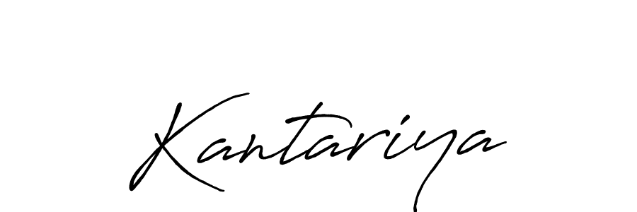 Design your own signature with our free online signature maker. With this signature software, you can create a handwritten (Antro_Vectra_Bolder) signature for name Kantariya. Kantariya signature style 7 images and pictures png