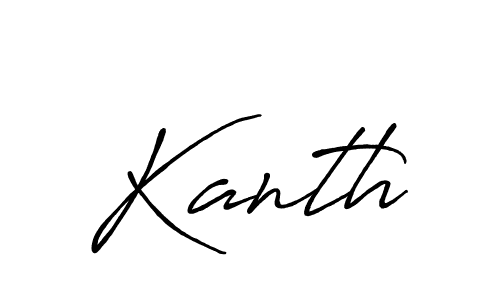 Also we have Kanth name is the best signature style. Create professional handwritten signature collection using Antro_Vectra_Bolder autograph style. Kanth signature style 7 images and pictures png