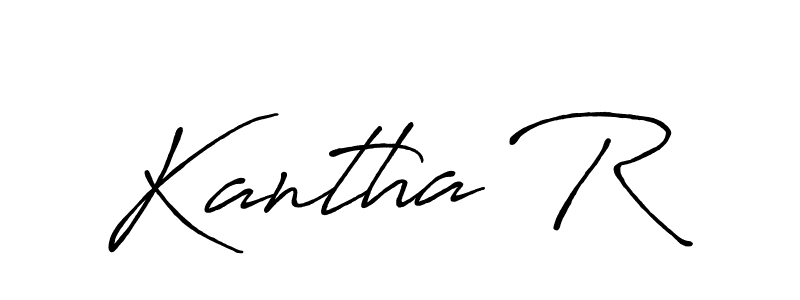 Make a beautiful signature design for name Kantha R. With this signature (Antro_Vectra_Bolder) style, you can create a handwritten signature for free. Kantha R signature style 7 images and pictures png