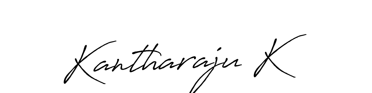 Use a signature maker to create a handwritten signature online. With this signature software, you can design (Antro_Vectra_Bolder) your own signature for name Kantharaju K. Kantharaju K signature style 7 images and pictures png