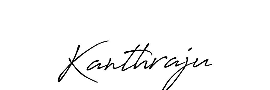 The best way (Antro_Vectra_Bolder) to make a short signature is to pick only two or three words in your name. The name Kanthraju include a total of six letters. For converting this name. Kanthraju signature style 7 images and pictures png