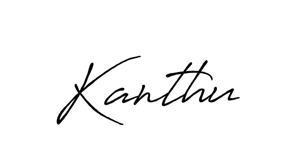 Best and Professional Signature Style for Kanthu. Antro_Vectra_Bolder Best Signature Style Collection. Kanthu signature style 7 images and pictures png