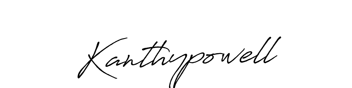 How to make Kanthypowell signature? Antro_Vectra_Bolder is a professional autograph style. Create handwritten signature for Kanthypowell name. Kanthypowell signature style 7 images and pictures png