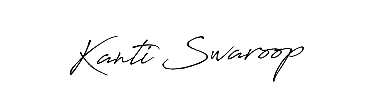 Kanti Swaroop stylish signature style. Best Handwritten Sign (Antro_Vectra_Bolder) for my name. Handwritten Signature Collection Ideas for my name Kanti Swaroop. Kanti Swaroop signature style 7 images and pictures png