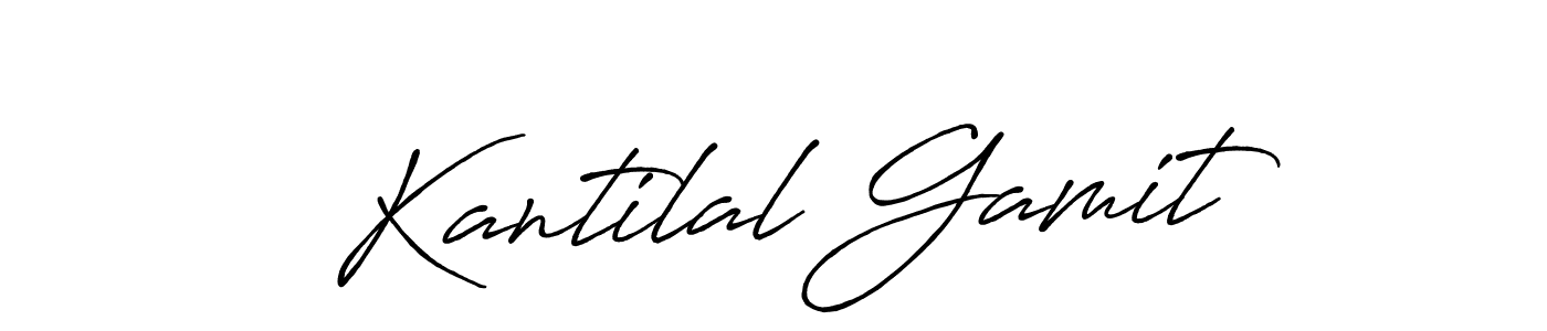 Also we have Kantilal Gamit name is the best signature style. Create professional handwritten signature collection using Antro_Vectra_Bolder autograph style. Kantilal Gamit signature style 7 images and pictures png