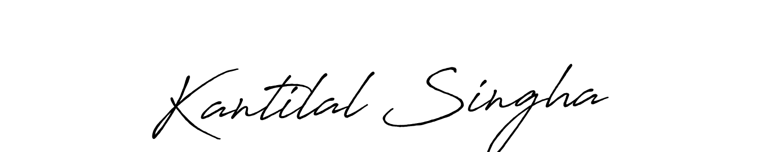 Kantilal Singha stylish signature style. Best Handwritten Sign (Antro_Vectra_Bolder) for my name. Handwritten Signature Collection Ideas for my name Kantilal Singha. Kantilal Singha signature style 7 images and pictures png