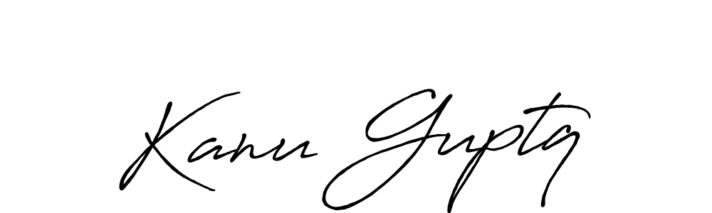 Also You can easily find your signature by using the search form. We will create Kanu Guptq name handwritten signature images for you free of cost using Antro_Vectra_Bolder sign style. Kanu Guptq signature style 7 images and pictures png