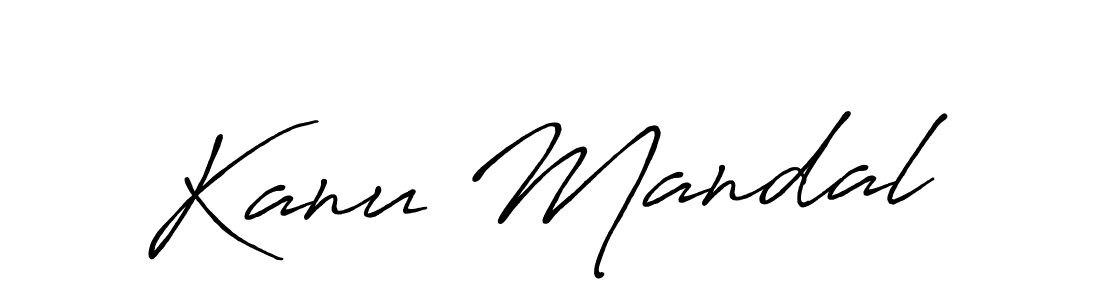 Use a signature maker to create a handwritten signature online. With this signature software, you can design (Antro_Vectra_Bolder) your own signature for name Kanu Mandal. Kanu Mandal signature style 7 images and pictures png