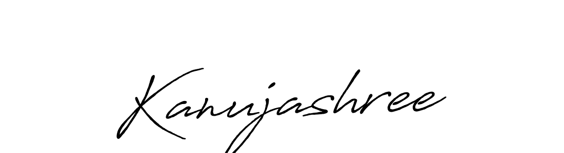 Design your own signature with our free online signature maker. With this signature software, you can create a handwritten (Antro_Vectra_Bolder) signature for name Kanujashree. Kanujashree signature style 7 images and pictures png