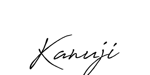 Best and Professional Signature Style for Kanuji. Antro_Vectra_Bolder Best Signature Style Collection. Kanuji signature style 7 images and pictures png