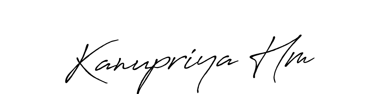 How to Draw Kanupriya Hm signature style? Antro_Vectra_Bolder is a latest design signature styles for name Kanupriya Hm. Kanupriya Hm signature style 7 images and pictures png