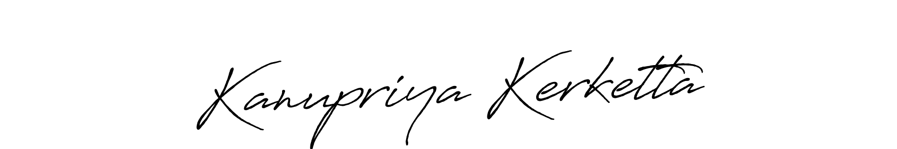 Design your own signature with our free online signature maker. With this signature software, you can create a handwritten (Antro_Vectra_Bolder) signature for name Kanupriya Kerketta. Kanupriya Kerketta signature style 7 images and pictures png