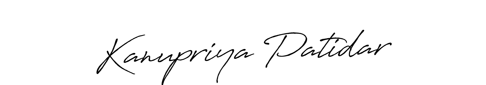 How to Draw Kanupriya Patidar signature style? Antro_Vectra_Bolder is a latest design signature styles for name Kanupriya Patidar. Kanupriya Patidar signature style 7 images and pictures png