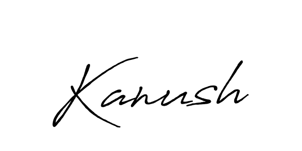 How to make Kanush signature? Antro_Vectra_Bolder is a professional autograph style. Create handwritten signature for Kanush name. Kanush signature style 7 images and pictures png