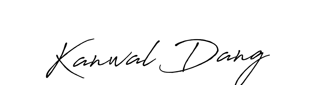 You should practise on your own different ways (Antro_Vectra_Bolder) to write your name (Kanwal Dang) in signature. don't let someone else do it for you. Kanwal Dang signature style 7 images and pictures png