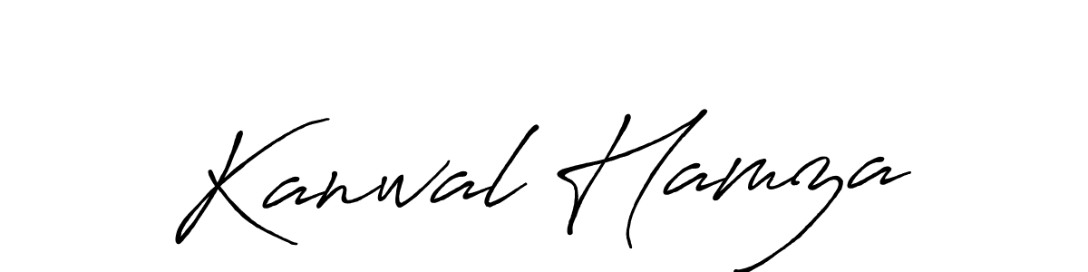 The best way (Antro_Vectra_Bolder) to make a short signature is to pick only two or three words in your name. The name Kanwal Hamza include a total of six letters. For converting this name. Kanwal Hamza signature style 7 images and pictures png