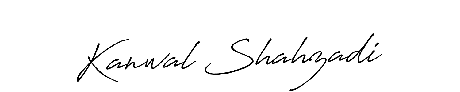 Antro_Vectra_Bolder is a professional signature style that is perfect for those who want to add a touch of class to their signature. It is also a great choice for those who want to make their signature more unique. Get Kanwal Shahzadi name to fancy signature for free. Kanwal Shahzadi signature style 7 images and pictures png