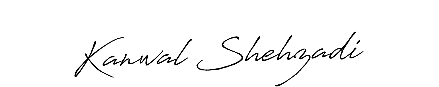 You should practise on your own different ways (Antro_Vectra_Bolder) to write your name (Kanwal Shehzadi) in signature. don't let someone else do it for you. Kanwal Shehzadi signature style 7 images and pictures png