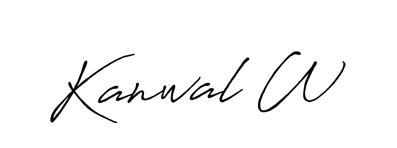 Here are the top 10 professional signature styles for the name Kanwal W. These are the best autograph styles you can use for your name. Kanwal W signature style 7 images and pictures png