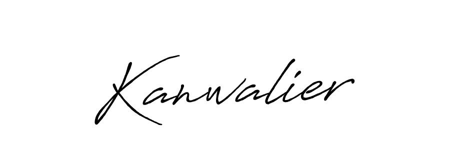 How to make Kanwalier signature? Antro_Vectra_Bolder is a professional autograph style. Create handwritten signature for Kanwalier name. Kanwalier signature style 7 images and pictures png