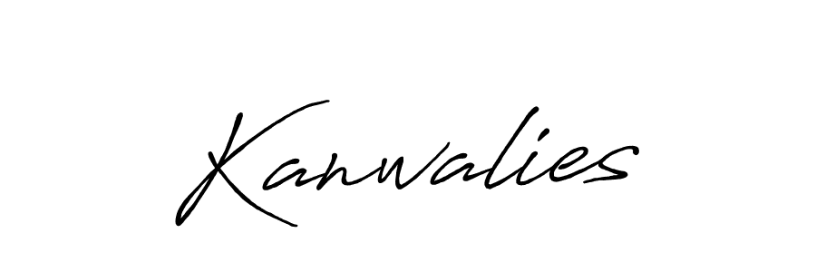 The best way (Antro_Vectra_Bolder) to make a short signature is to pick only two or three words in your name. The name Kanwalies include a total of six letters. For converting this name. Kanwalies signature style 7 images and pictures png