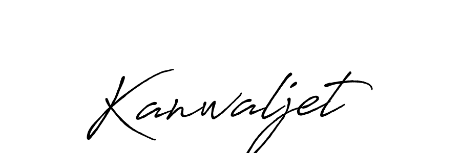 Design your own signature with our free online signature maker. With this signature software, you can create a handwritten (Antro_Vectra_Bolder) signature for name Kanwaljet. Kanwaljet signature style 7 images and pictures png