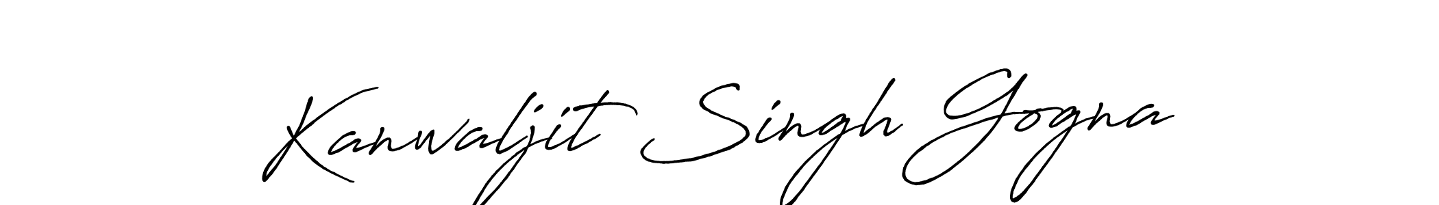 Design your own signature with our free online signature maker. With this signature software, you can create a handwritten (Antro_Vectra_Bolder) signature for name Kanwaljit Singh Gogna. Kanwaljit Singh Gogna signature style 7 images and pictures png