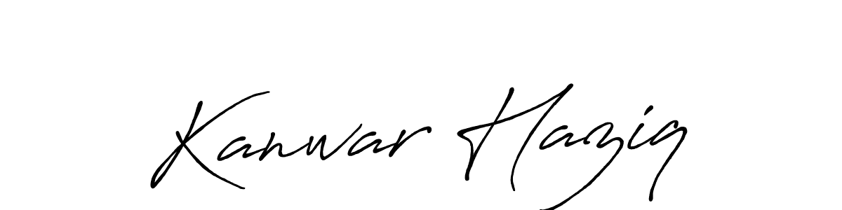 How to Draw Kanwar Haziq signature style? Antro_Vectra_Bolder is a latest design signature styles for name Kanwar Haziq. Kanwar Haziq signature style 7 images and pictures png