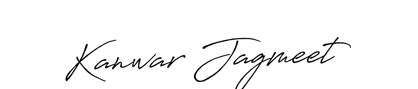 Make a beautiful signature design for name Kanwar Jagmeet. With this signature (Antro_Vectra_Bolder) style, you can create a handwritten signature for free. Kanwar Jagmeet signature style 7 images and pictures png