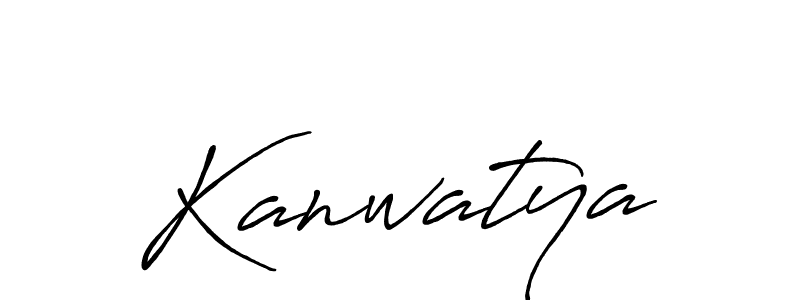 Create a beautiful signature design for name Kanwatya. With this signature (Antro_Vectra_Bolder) fonts, you can make a handwritten signature for free. Kanwatya signature style 7 images and pictures png