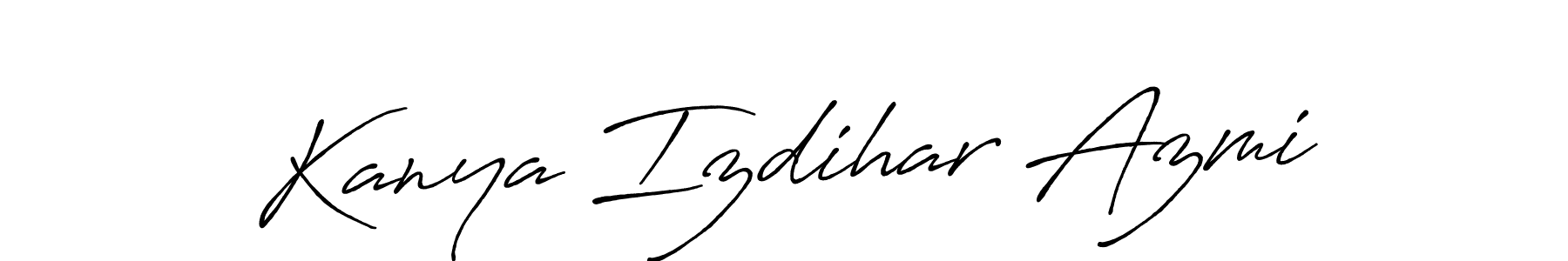 See photos of Kanya Izdihar Azmi official signature by Spectra . Check more albums & portfolios. Read reviews & check more about Antro_Vectra_Bolder font. Kanya Izdihar Azmi signature style 7 images and pictures png