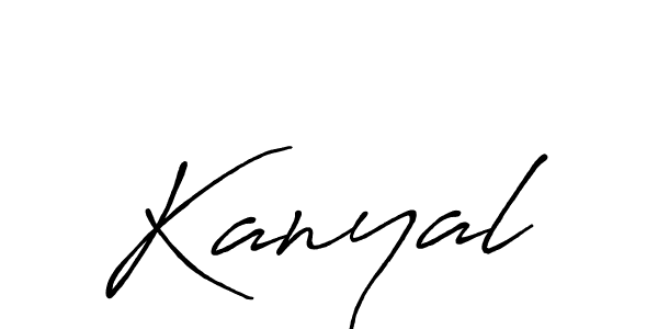 How to make Kanyal name signature. Use Antro_Vectra_Bolder style for creating short signs online. This is the latest handwritten sign. Kanyal signature style 7 images and pictures png