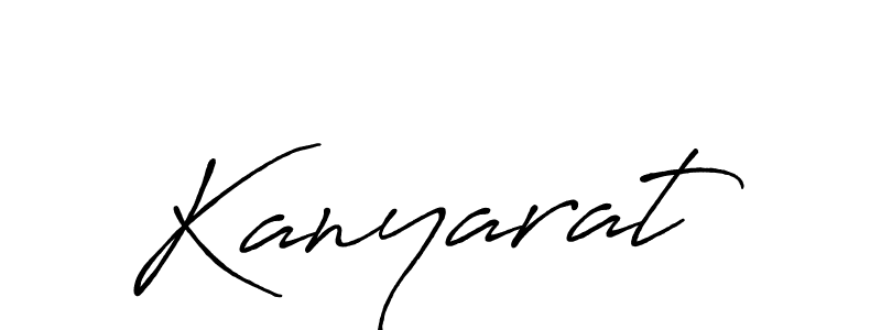 Make a beautiful signature design for name Kanyarat. With this signature (Antro_Vectra_Bolder) style, you can create a handwritten signature for free. Kanyarat signature style 7 images and pictures png