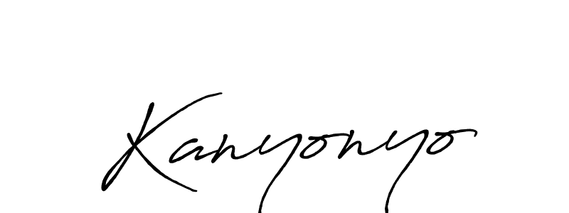 It looks lik you need a new signature style for name Kanyonyo. Design unique handwritten (Antro_Vectra_Bolder) signature with our free signature maker in just a few clicks. Kanyonyo signature style 7 images and pictures png